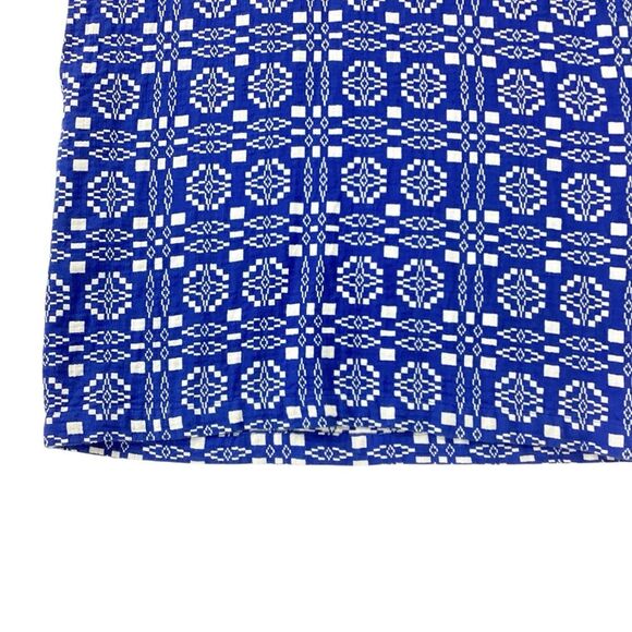 ACE & JIG Size XS Deck Dress in Cardiff Textile Blue White Geometric Pattern - Picture 6 of 11